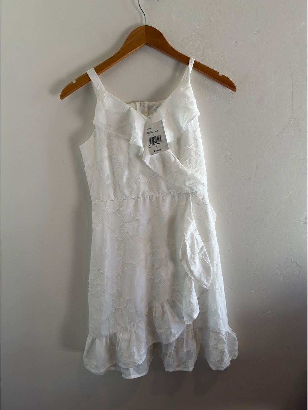 Speechless Kids White Floral Ruffle High-Low Dress Size 14 NWT